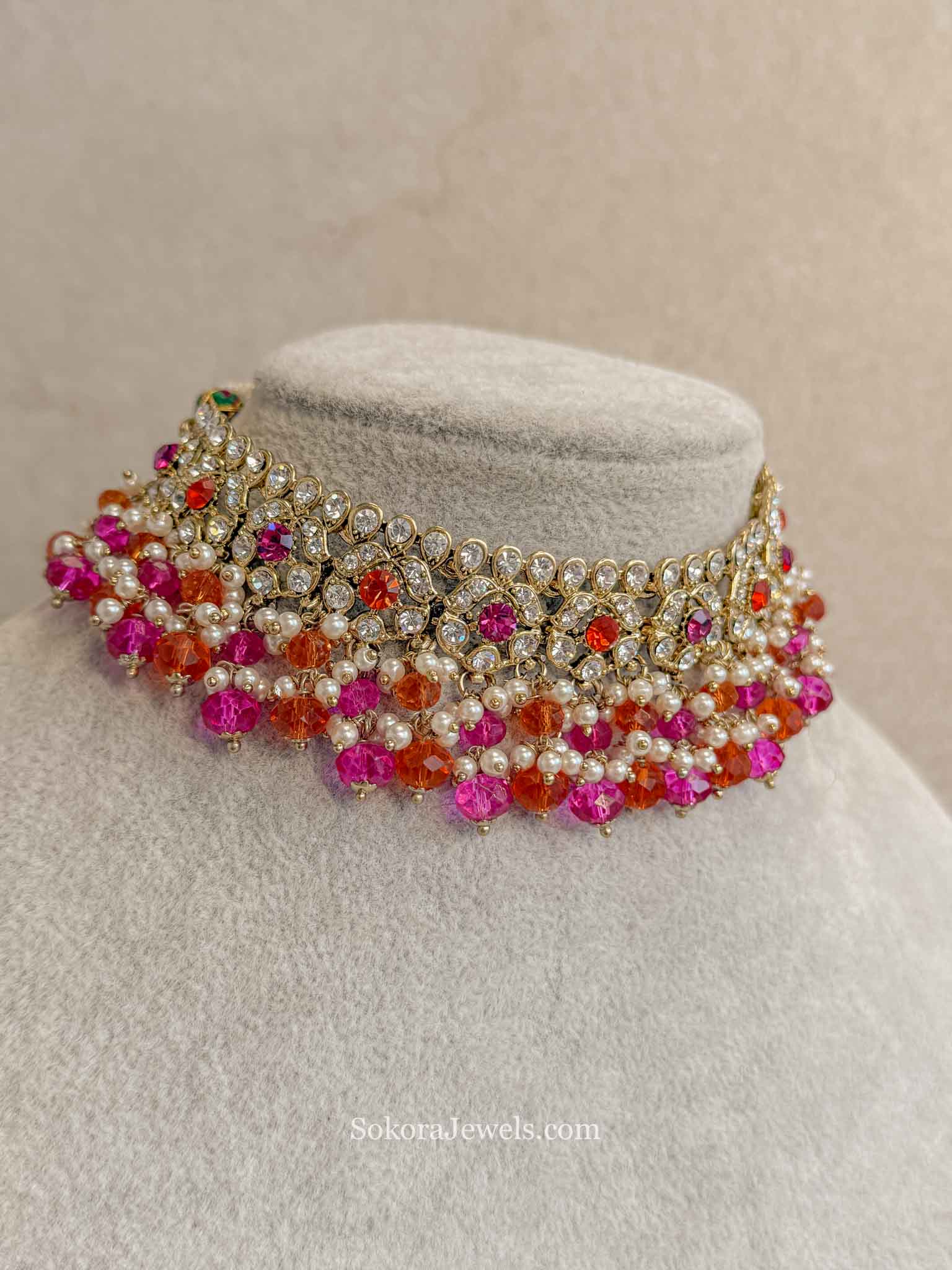 Pink & Orange Choker