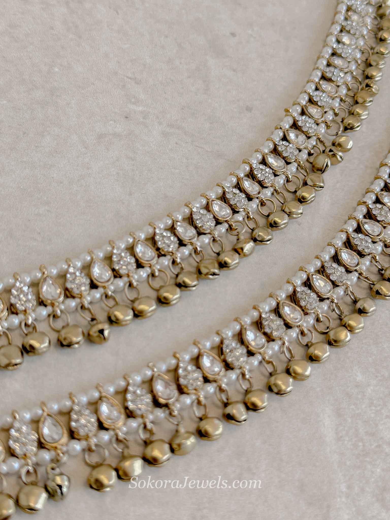 Pair of Golden Ghungroo Anklets – Bridal Payal