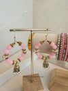 Bangles & Jhumka Earring Set - Bubblegum Pink