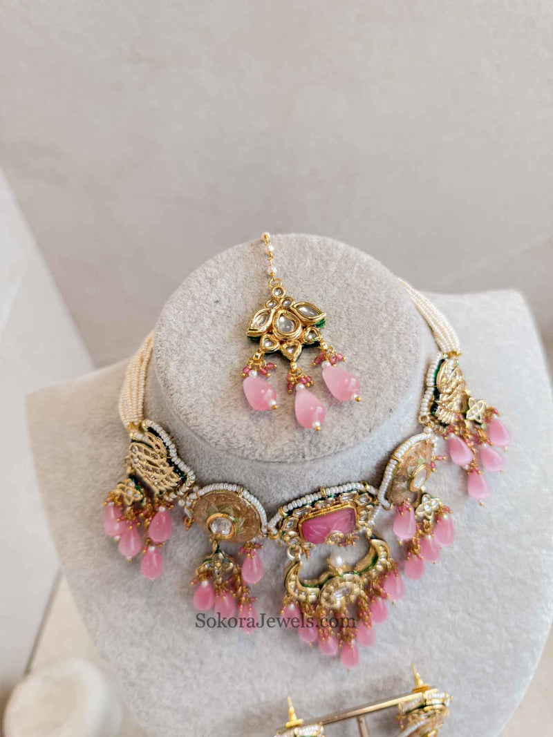 Heritage Statement Style Kundan Choker Set