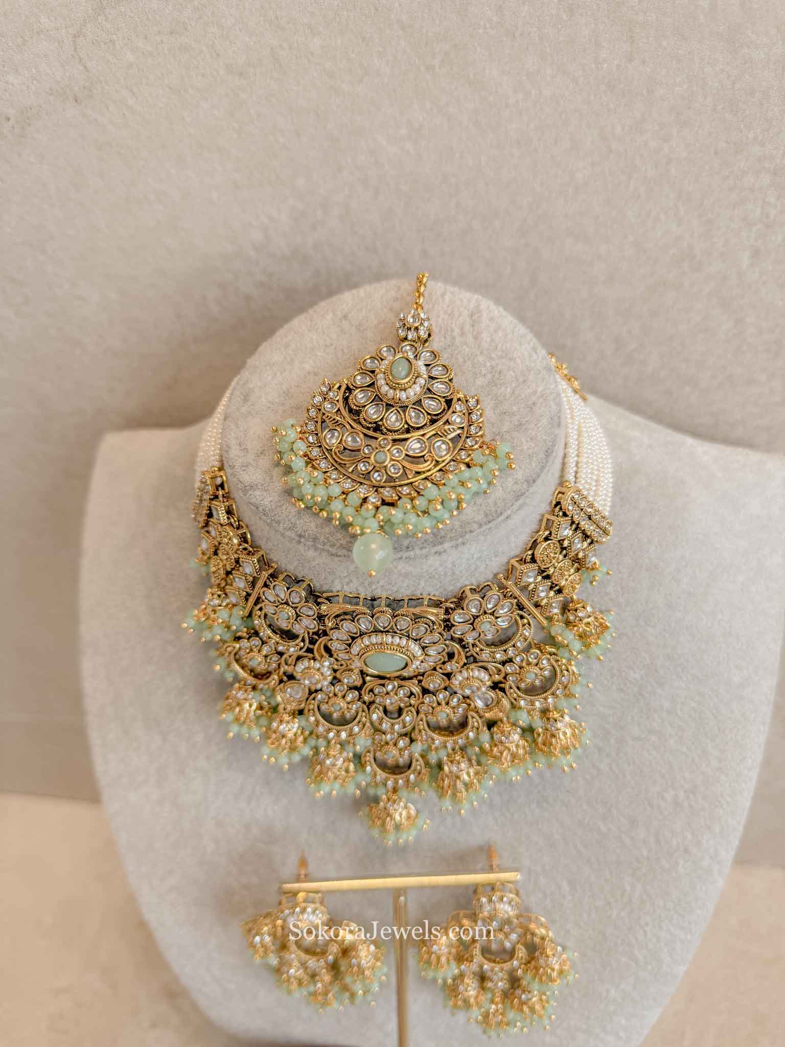 Iman Faux Kundan Choker Set