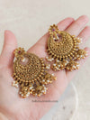 Triple Jhumka Large Chandbali Earrings