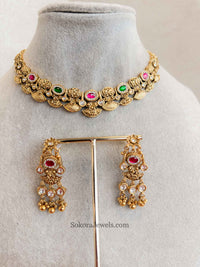 Ruby & Green Small Kundan set
