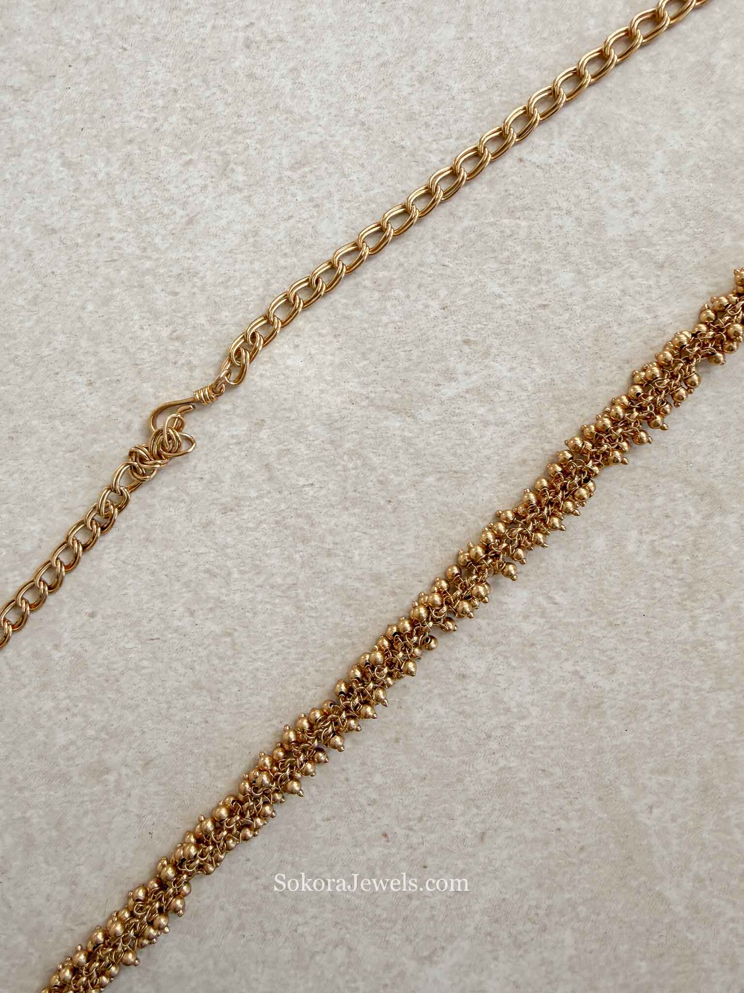 Gold Ball Bead Waist chain