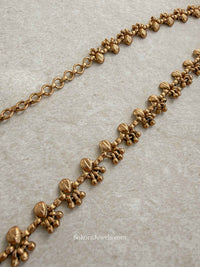 Gold Leaf and Ball bead Detail Waist chain