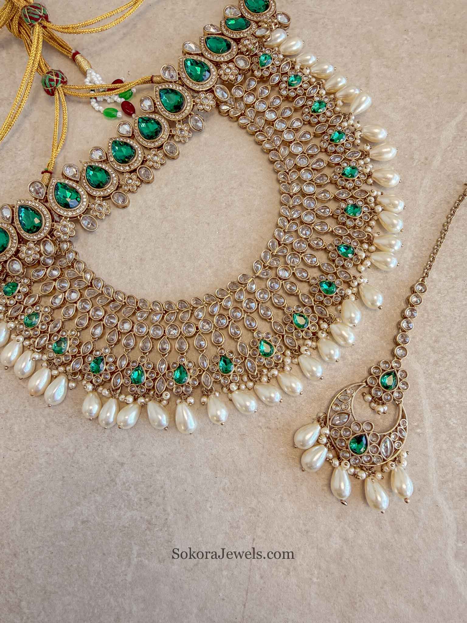 Lucie Bridal Double Necklace Set - 4 Colours
