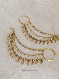 Pearl & Kundan Earring chains