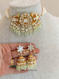 Gold plated Mother of Pearl Choker set