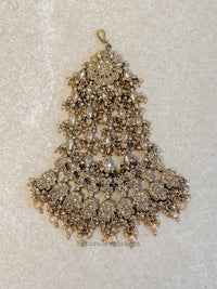 Golden Crystal Jhumar