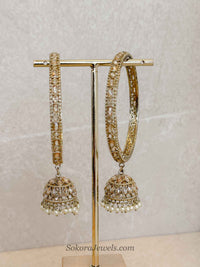 Champagne Jhumka Bridal Bangles