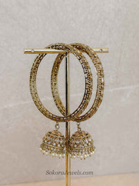 Champagne Jhumka Bridal Bangles