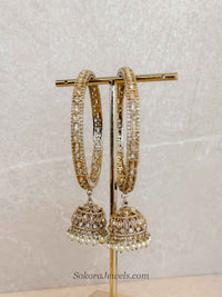 Champagne Jhumka Bridal Bangles