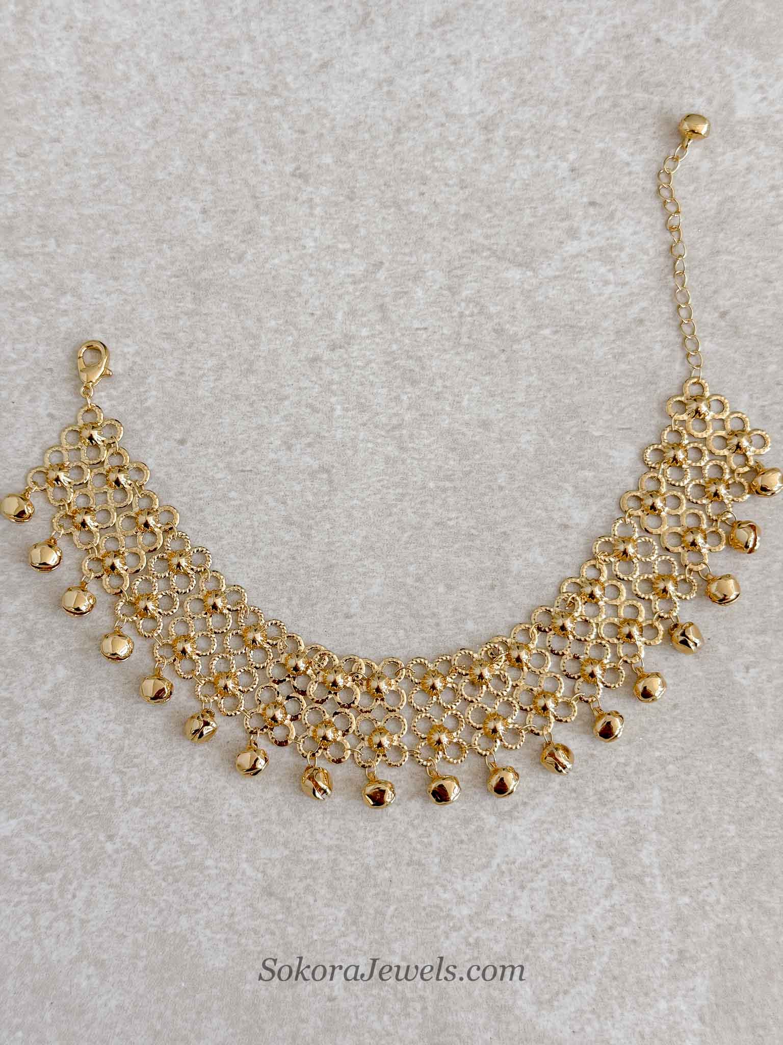 Gold Tone Ghungroo Anklet – Bridal Payal (Sold Individually)