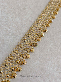 Gold Tone Ghungroo Anklet – Bridal Payal (Sold Individually)