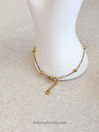 Heart Crystal Charm Hand Harness