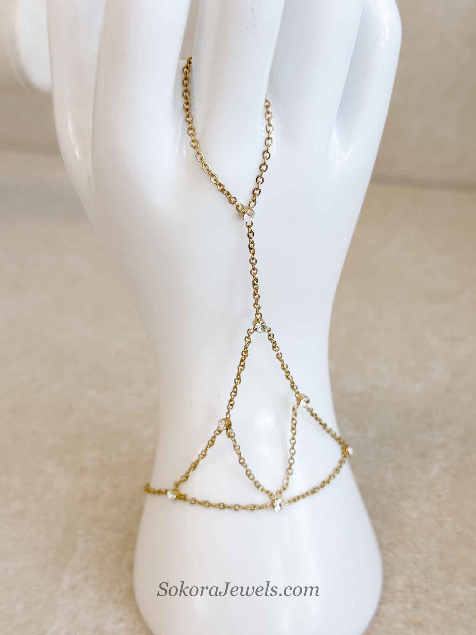 Crystal Charm Hand Harness