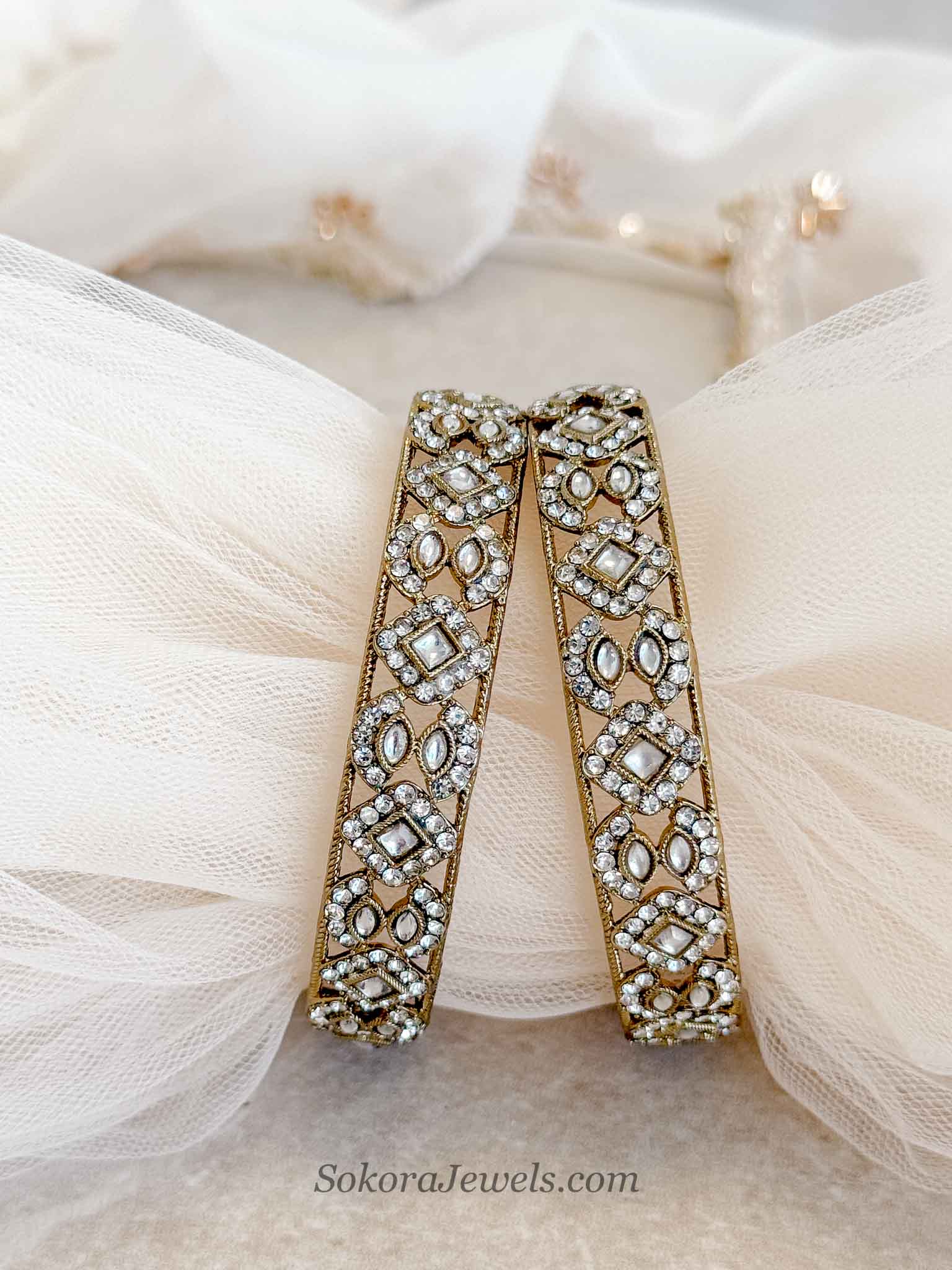 Antique Gold Kada Bangles
