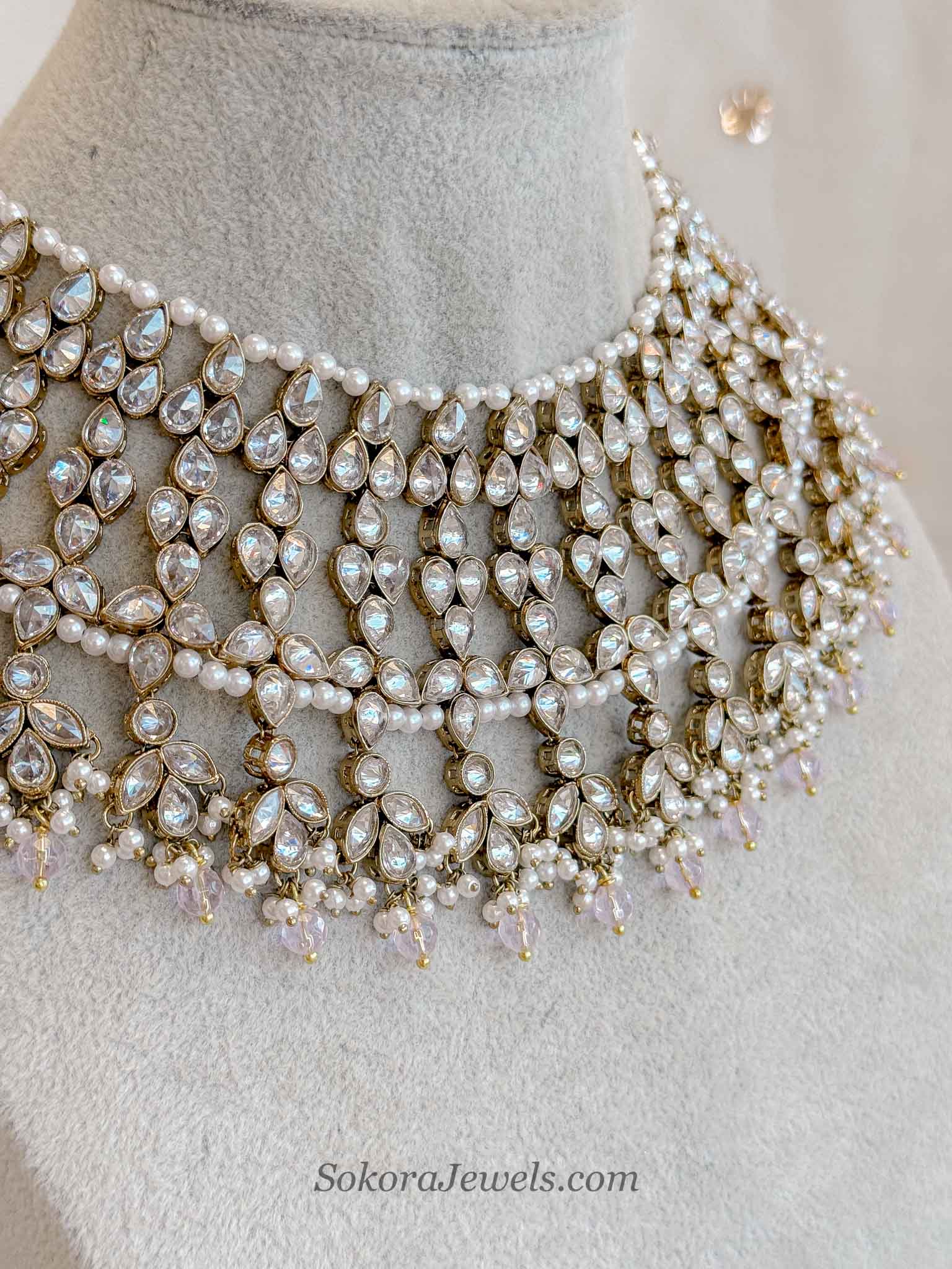 Sabina Necklace Set - Light Pink