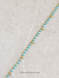 Sweetheart Anklet - Blue