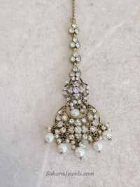 Large Pearl Drop Maang Tikka