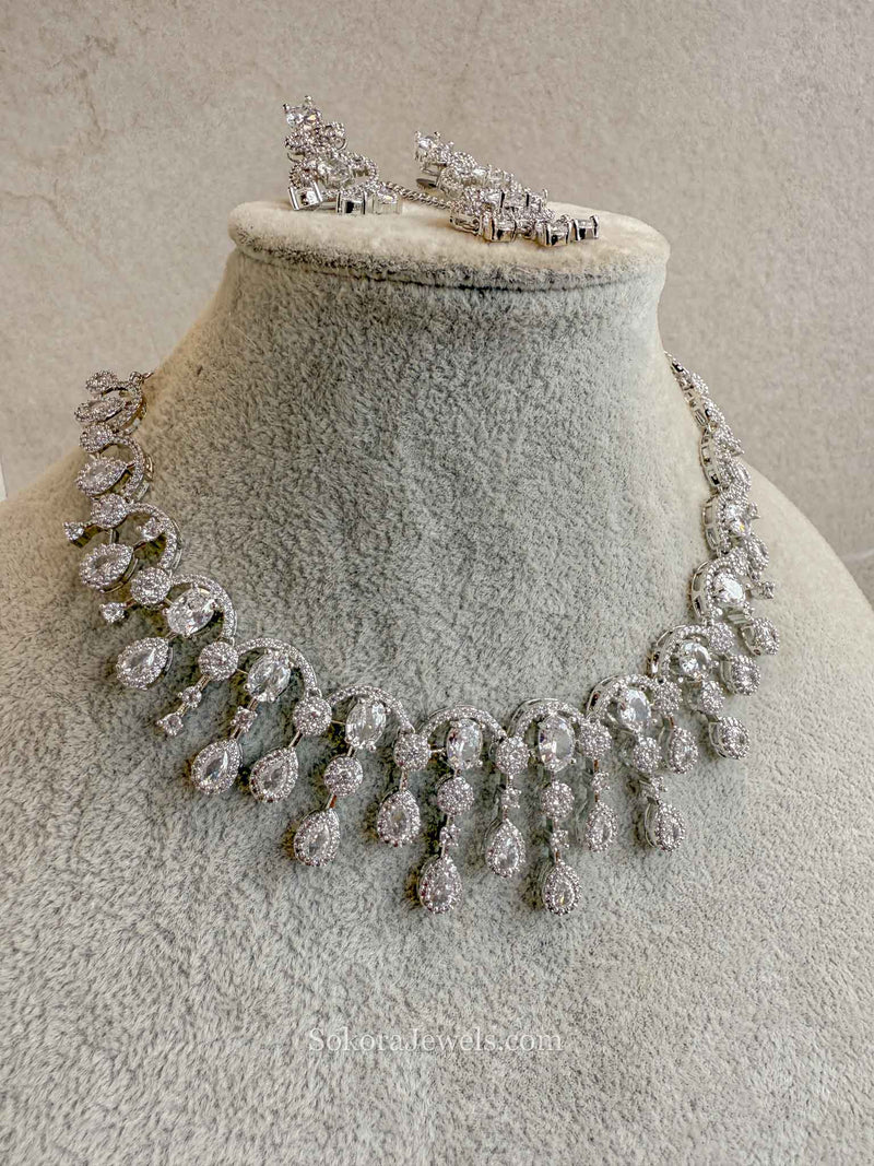 Tiara Style Diamante Set