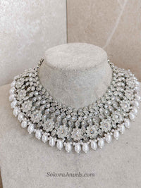 Silver Bridal Necklace