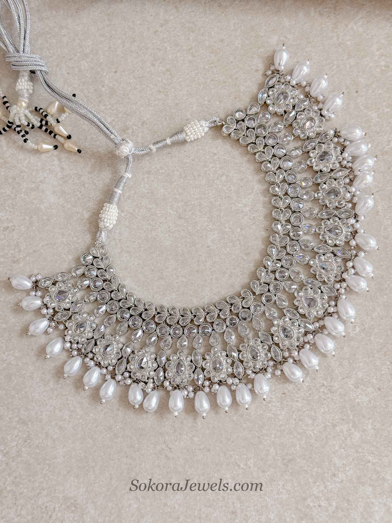 Silver Bridal Necklace