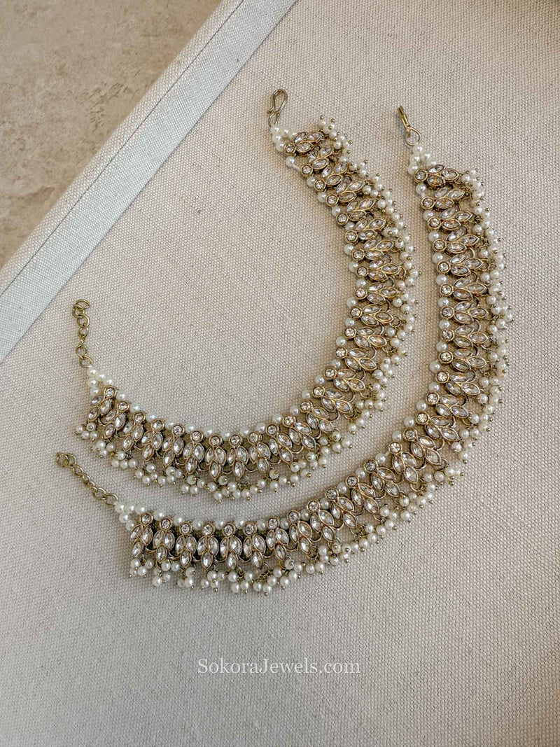 Vandana Pearl Anklets