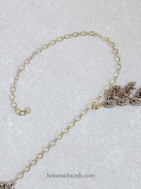 Golden Crystal Beaded Waist chain