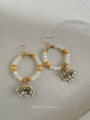 White Jhumka Hoops