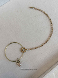 Golden Slide type Nose ring