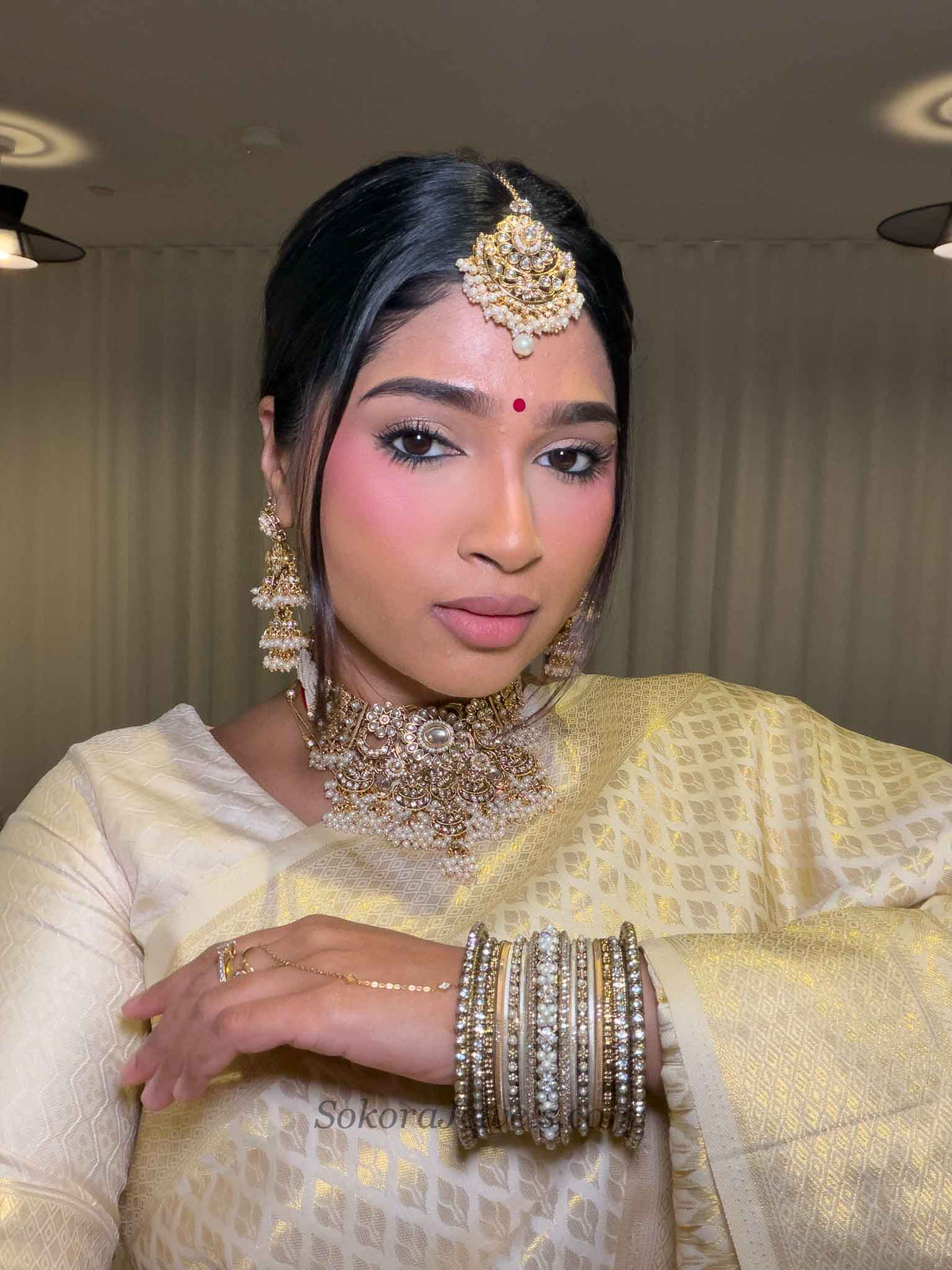 Iman Faux Kundan Choker Set