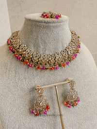 Mumtaz Golden Necklace Set
