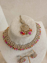 Mumtaz Golden Necklace Set