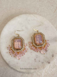 Ariella Drop Earrings - Light Pink