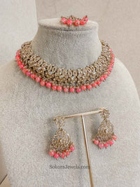 Mumtaz Golden Necklace Set