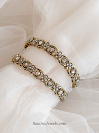 Antique Gold Bridal Kada Bangles