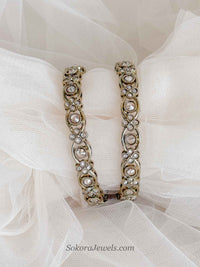Antique Gold Bridal Kada Bangles