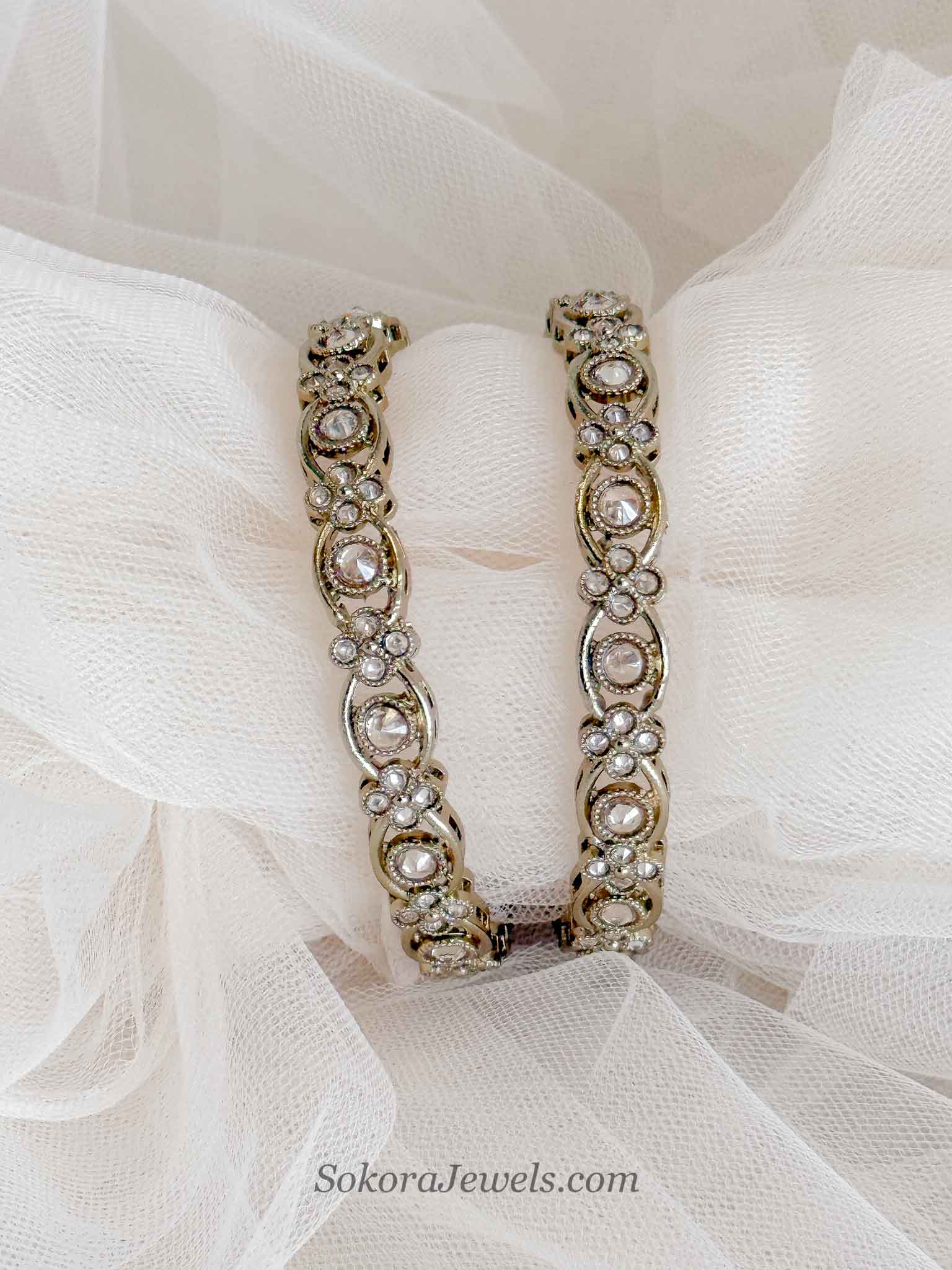 Antique Gold Bridal Kada Bangles