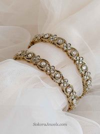 Antique Gold Bridal Kada Bangles
