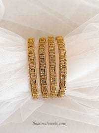 Daisy Classic Gold Kada Bangles