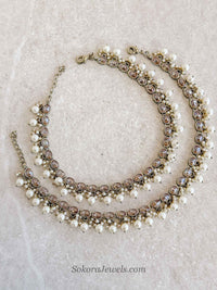 Extra Long Length Pearl Bridal Payal