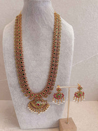 Traditional Ruby & Green Kemp Mala Set