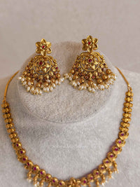 Ruby Heritage Pendant Necklace Set