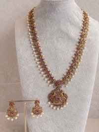 Traditional Mala Set with Ruby Stones