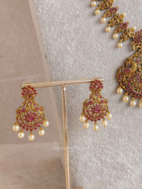 Traditional Mala Set with Ruby Stones