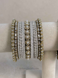 Gold & Silver Midi Bangle set
