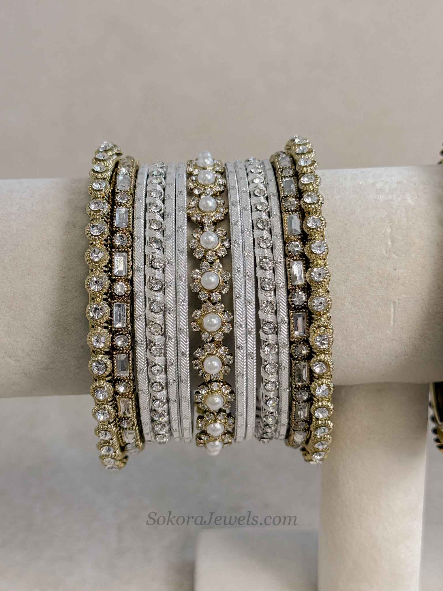 Gold & Silver Midi Bangle set