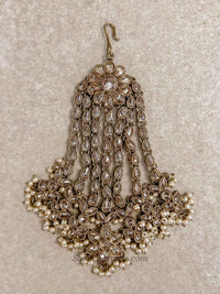 Aria Bridal Jhumar - Golden with Pearl