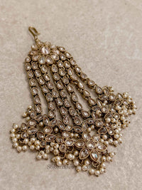 Aria Bridal Jhumar - Golden with Pearl